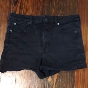 Super high rise American eagle black shorts